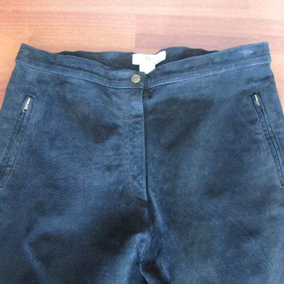 AMERIQUE du NORD Vintage Leather Suede Pants - Sz 10 - Picture 10 of 11